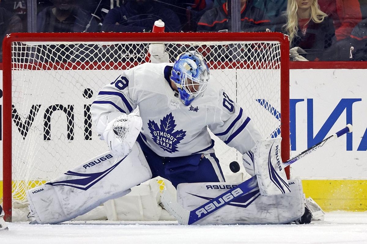 Hockey Goalie Save Background